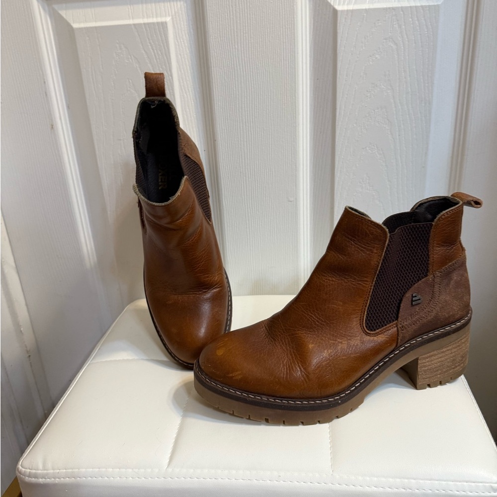 Brown Leather Ankle Boots